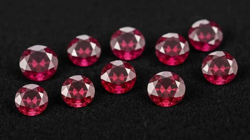 Pendentif rubis vintage art déco en or jaune