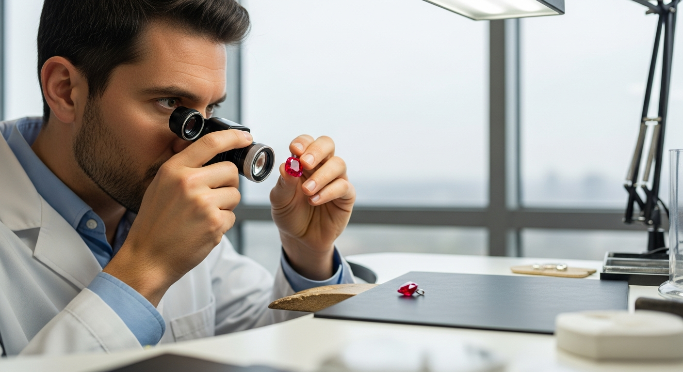 Palette couleurs rubis du rose au rouge profond