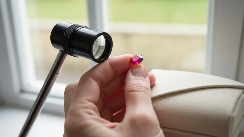 Inspection régulière des pendentifs en rubis
