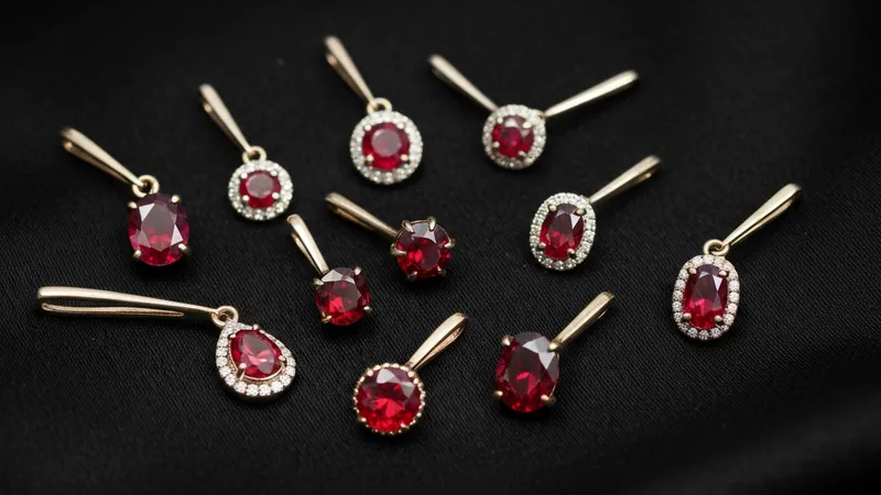 Pendentifs en Rubis Classiques