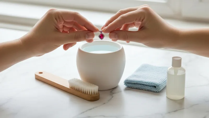 Méthodes de nettoyage des pendentifs en rubis